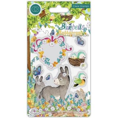 Craft Consortium Bluebells And Buttercups Clear Stamps - Donkey